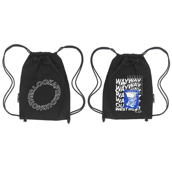 RECYCLE OR DIE GYM BAG / BLACK