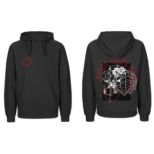 HOODED SWEATER LIVING BEYOND / BLACK