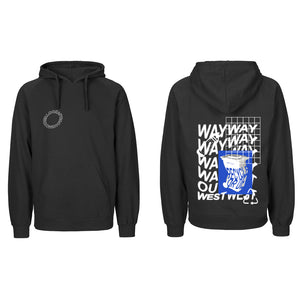 RECYCLE OR DIE HOODED SWEATER / BLACK